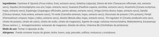 DRY DIURETIC de Big (120 Cápsulas)