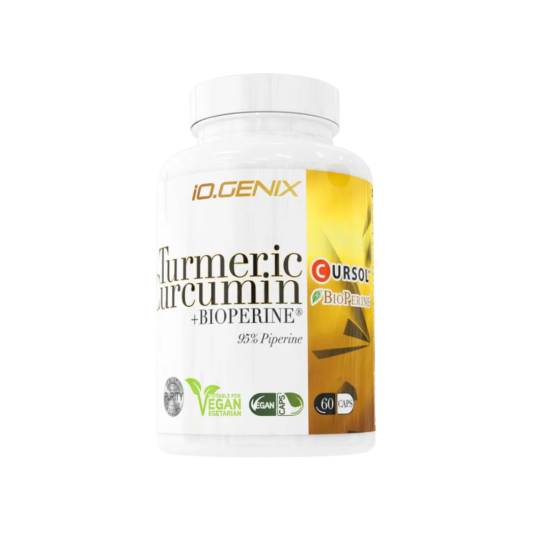 Turmeric Curcumin + Bioperine® de IOGenix (60 Cápsulas)