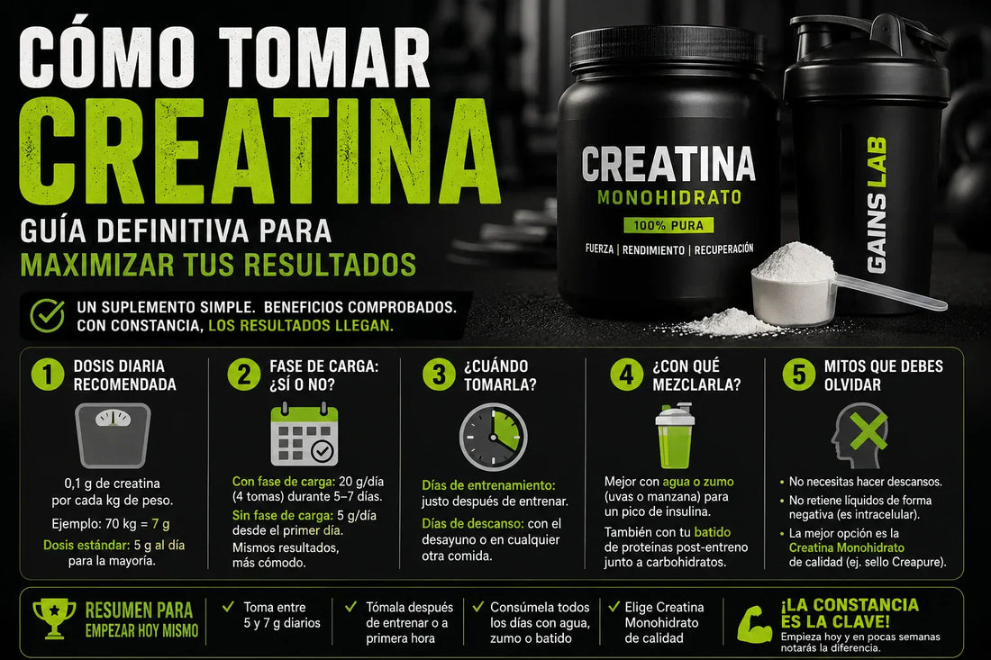 Cómo tomar creatina correctamente: Guía definitiva para maximizar tus resultados