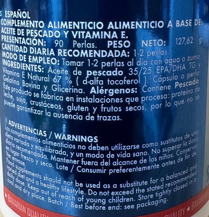 Omega 3 PLATINIUM de Bavarian Elite (90 perlas)
