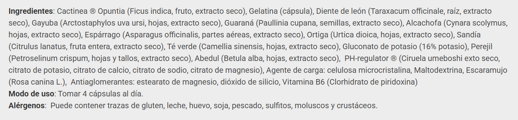 DRY DIURETIC de Big (120 Cápsulas)