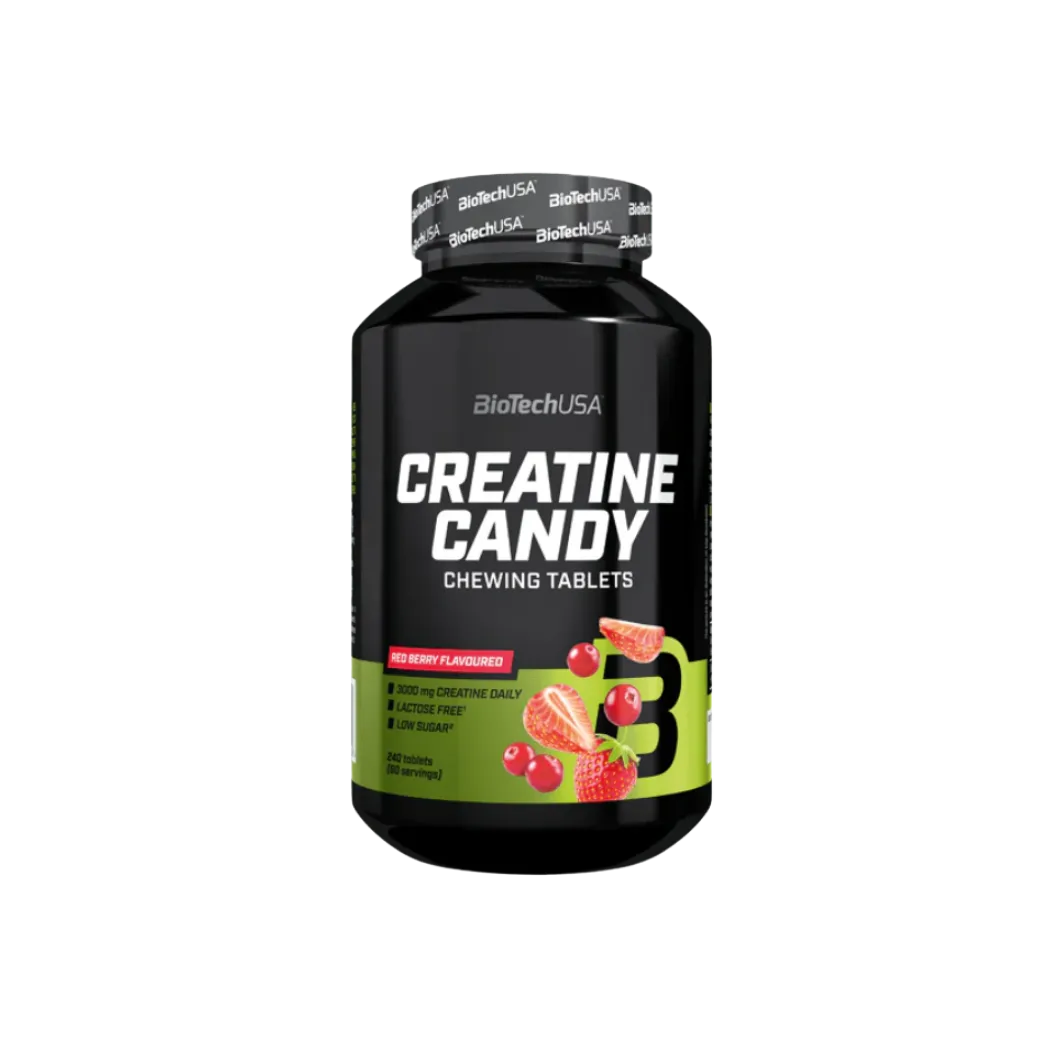 Creatine Candy de BiotechUSA (240 comprimidos masticables)