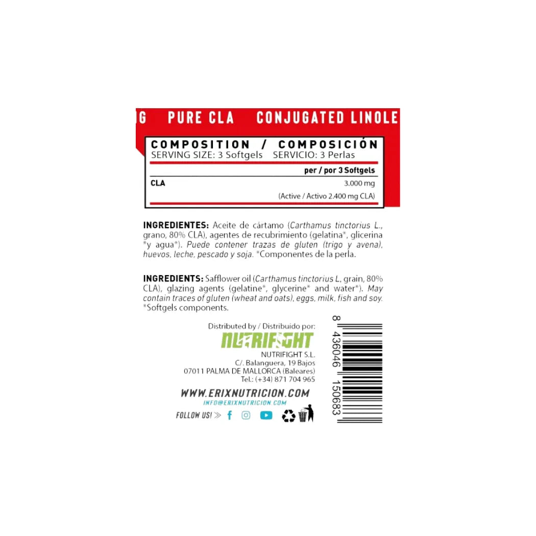 CLA de Erix Nutrition (90 Softgel)
