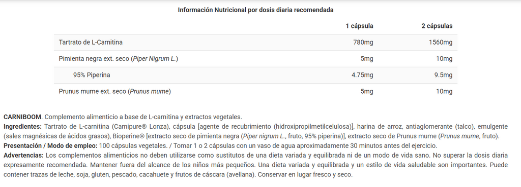 Carniboom de Big (100 Cápsulas)