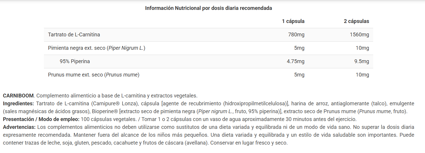 Carniboom de Big (100 Cápsulas)