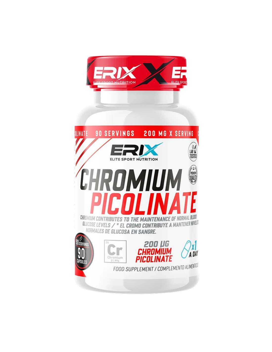 Picolinato de Cromo de Erix Nutrition (90 cápsulas)