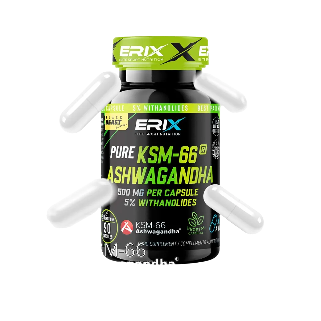 ASHWAGANDHA KSM66® de Erix Nutrition (90 Cápsulas)