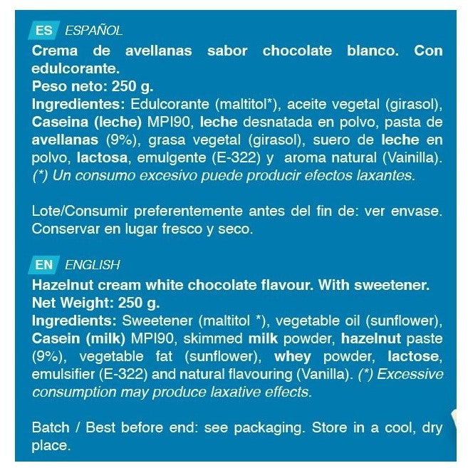 CREMA PROTEICA NUTWHITE 250 GR