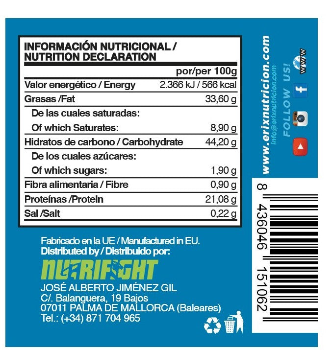 CREMA PROTEICA NUTWHITE 250 GR