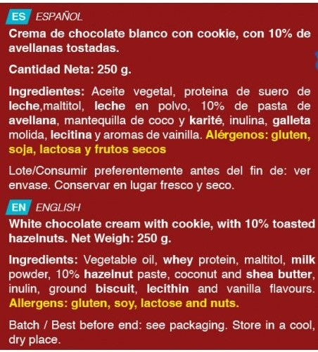 CREMA PROTEICA USA COOKIES 250 GR