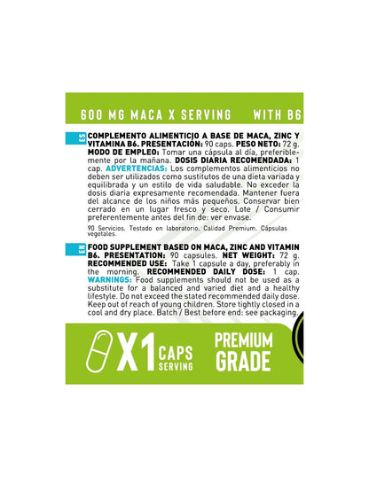 Pure Maca de Erix Nutrition (90 Cápsulas)