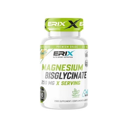 Magnesio Bisglicinato 250mg de Erix Nutrition (90 Cápsulas)