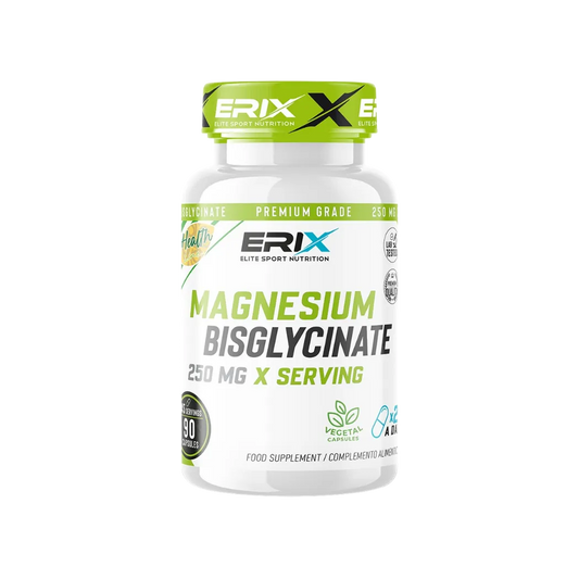 Magnesio Bisglicinato 250mg de Erix Nutrition (90 Cápsulas)