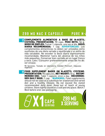 NAC N-Acetil Cisteína de Erix Nutrition (90 Cápsulas)