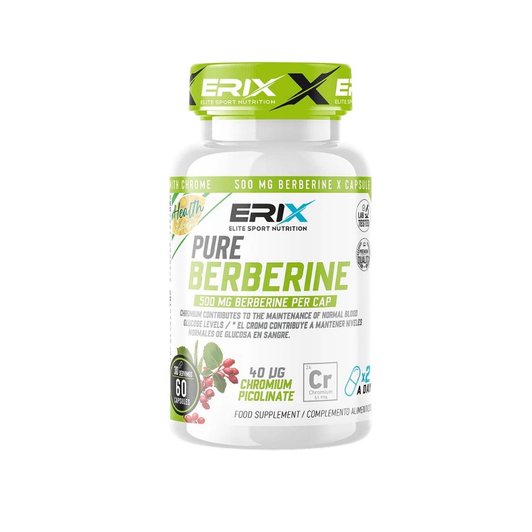 Pure Berberine 500 mg de Erix Nutrition (60 Cápsulas)