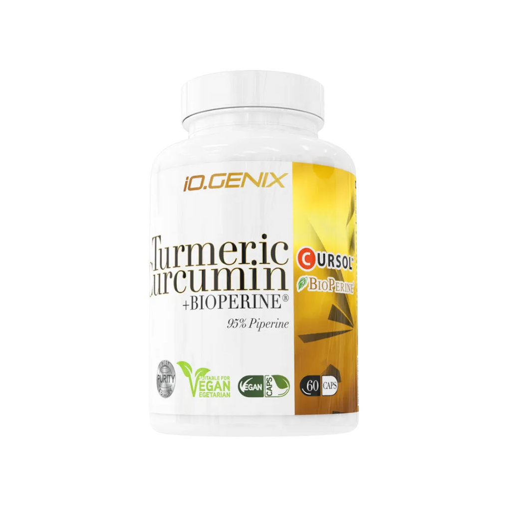 Turmeric Curcumin + Bioperine® de IOGenix (60 Cápsulas)