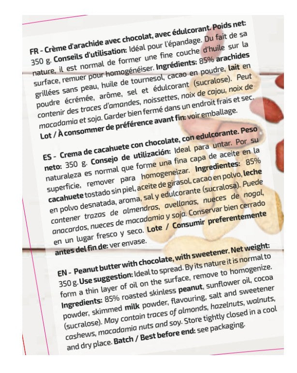 PEANUT BUTTER CHOCOLATE 350G