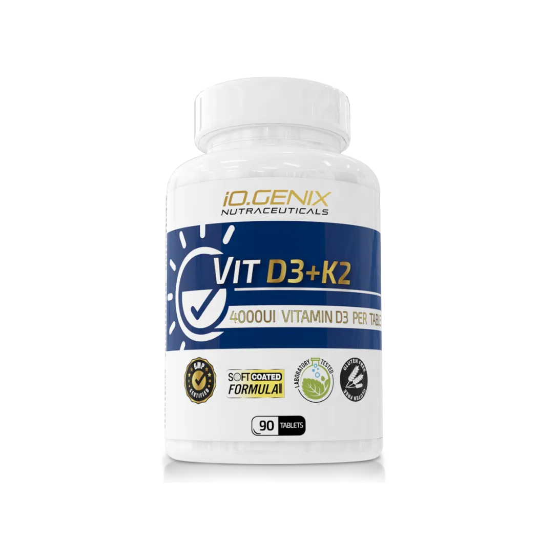 Vitamina D3 + K2 de IOGenix (90 Cápsulas)