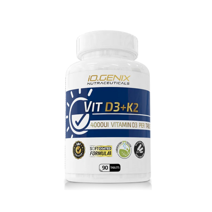 Vitamina D3 + K2 de IOGenix (90 Cápsulas)