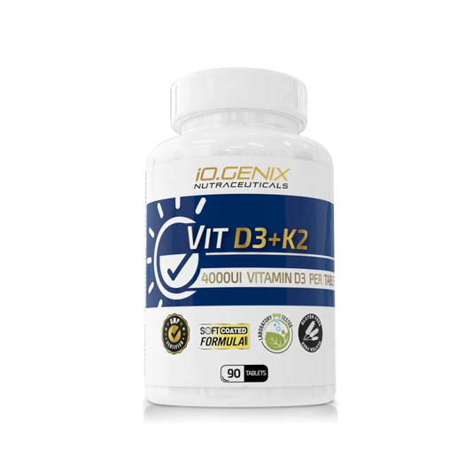 Vitamina D3 + K2 de IOGenix (90 Cápsulas)