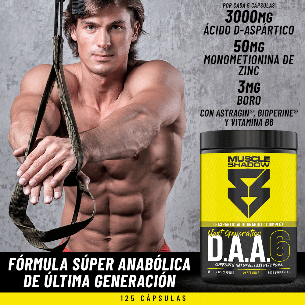 DAA6 de Muschle Shadow (125 Cápsulas)
