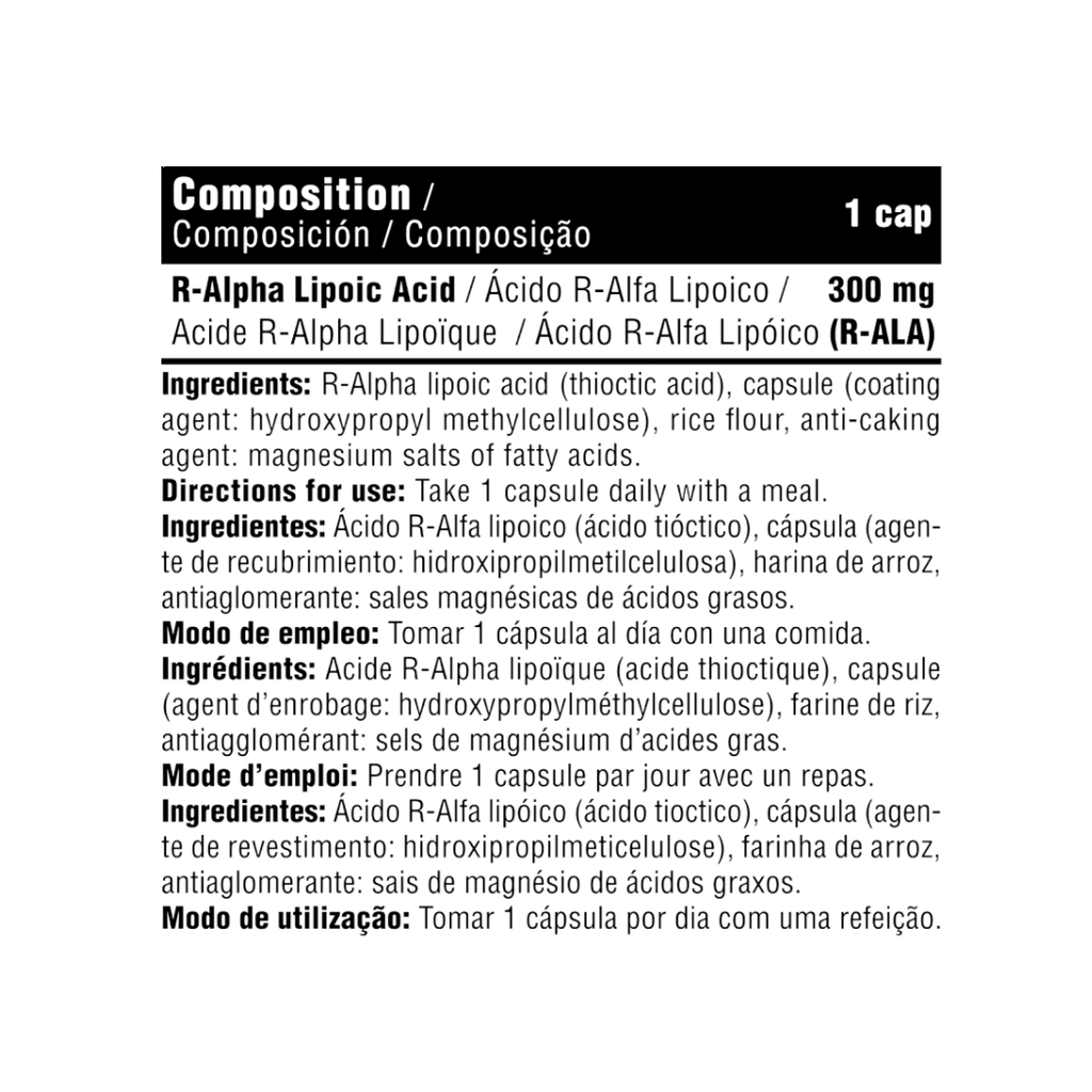 R-ALA 300 de DMI Nutrition  (60 Cápsulas)