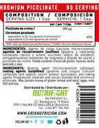 Picolinato de Cromo de Erix Nutrition (90 cápsulas)